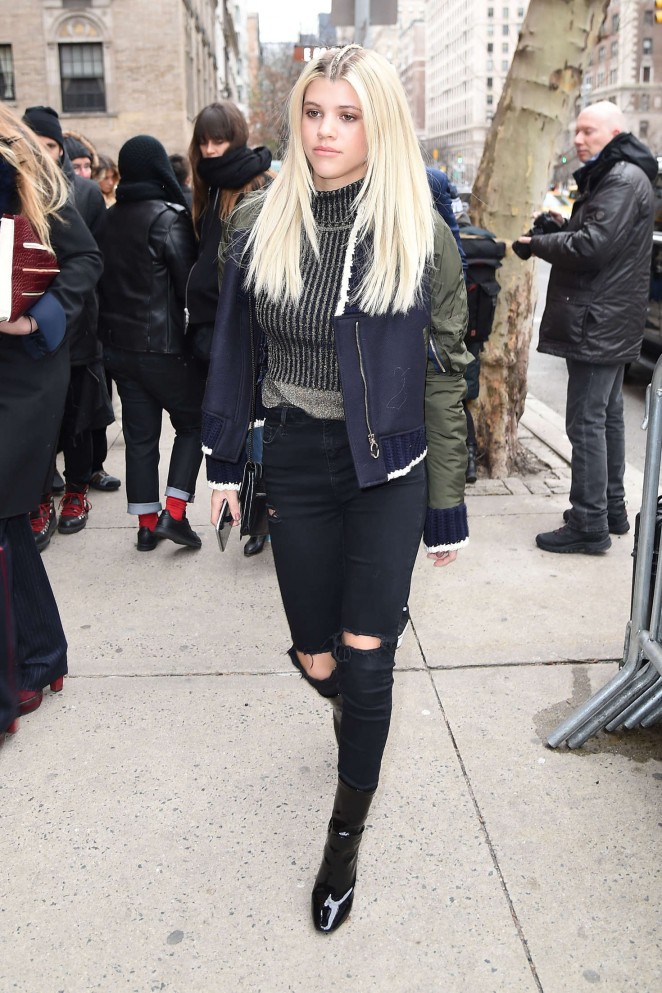 Sofia Richie - Arriving at Tommy Hilfiger 2016 Fashion Show in NYC