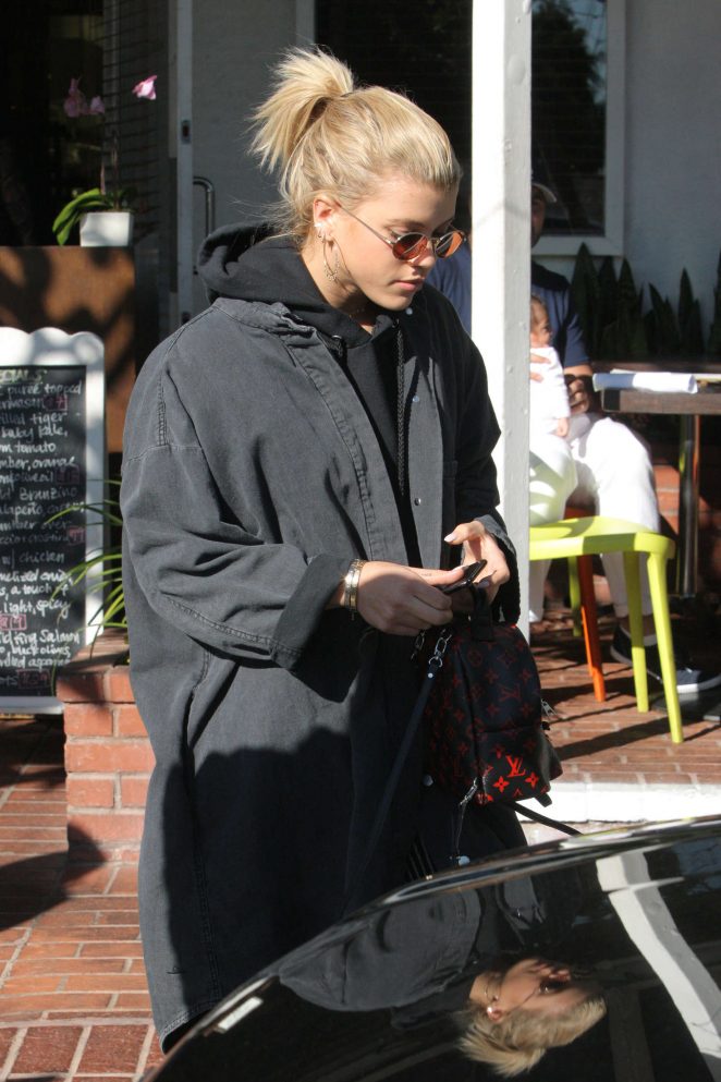 Sofia Richie at Alfred Coffee in West Hollywood