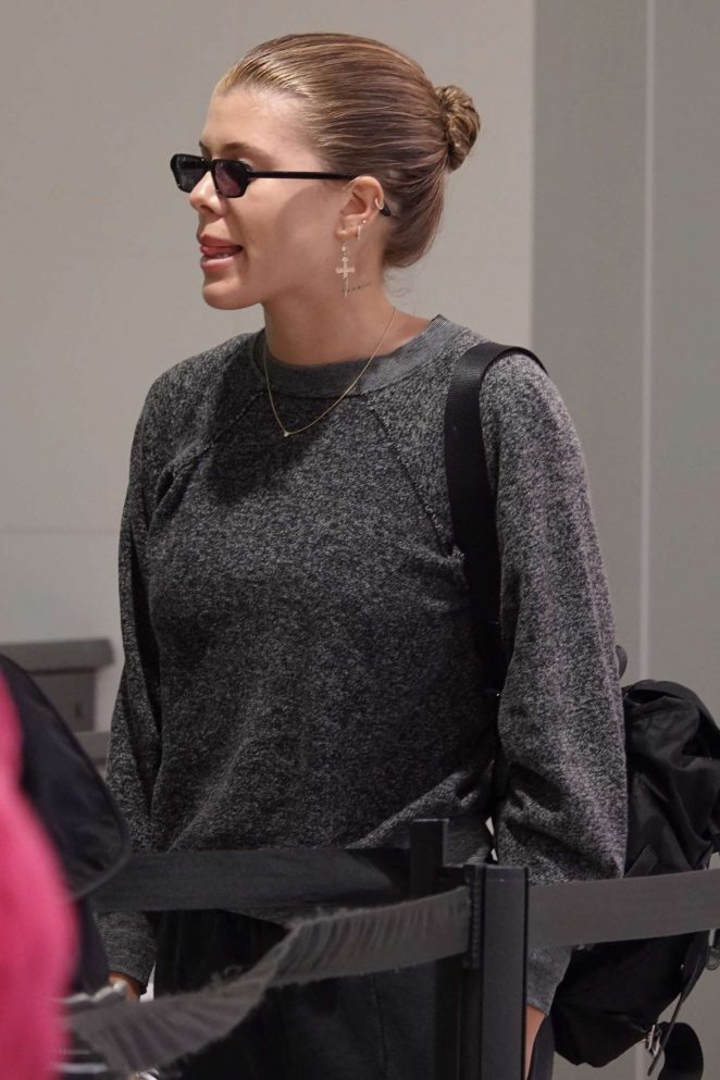 Sofia Richie at LAX airport in Los Angeles