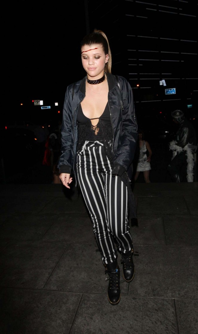 Sofia Richie - Halloween Party at Bootsy Bellows in West Hollywood