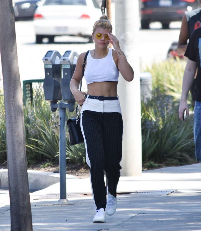 Sofia Richie in Tank Top out in Los Angeles