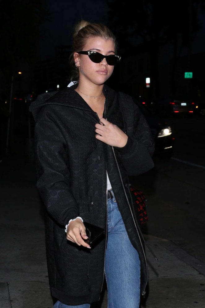 Sofia Richie - Leaves dinner in West Hollywood