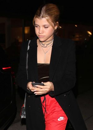 Sofia Richie - Leaves Madeo Italian restaurant in West Hollywood