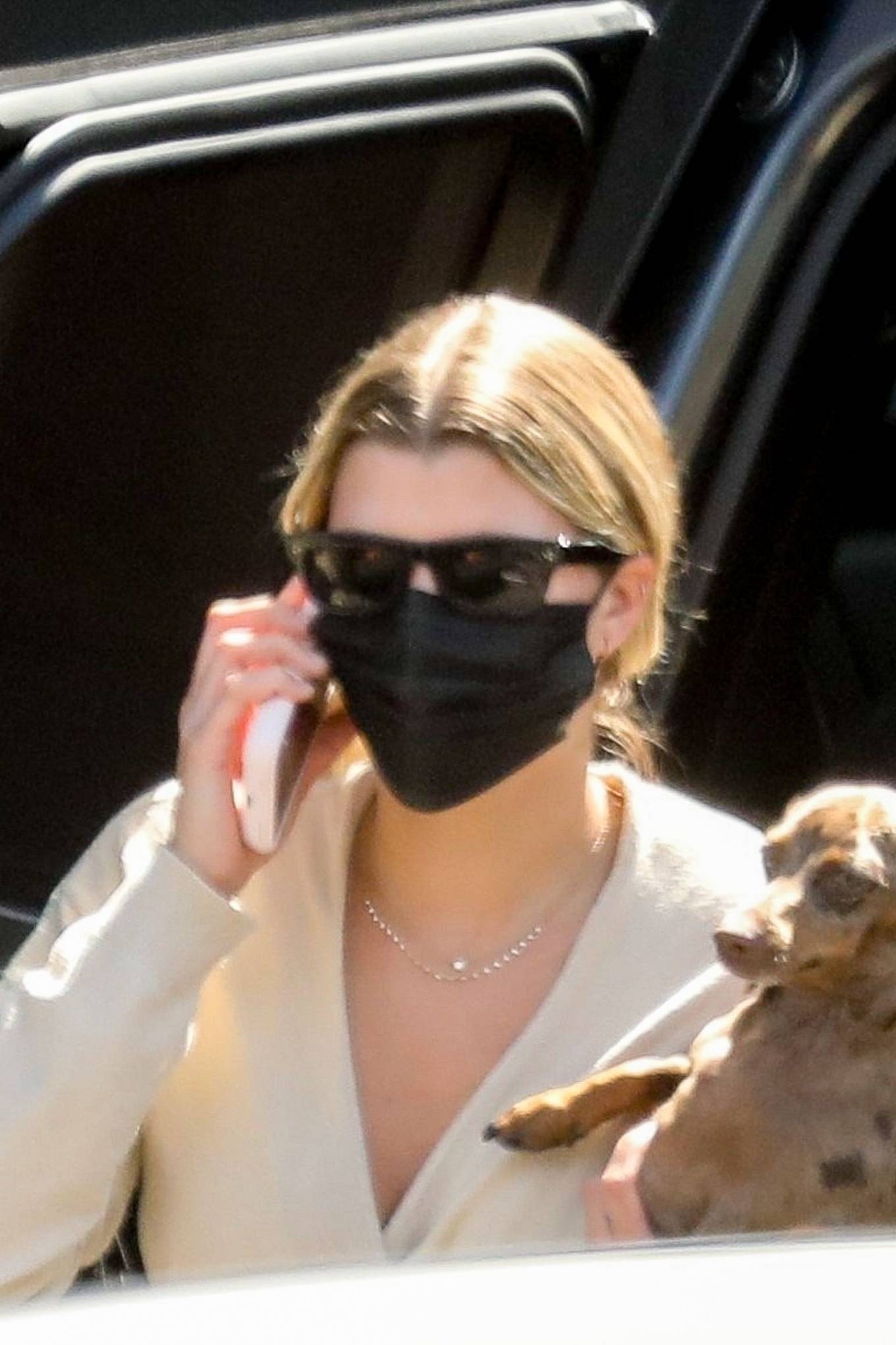 Sofia Richie â€“ Spotted at her beach house with her dog