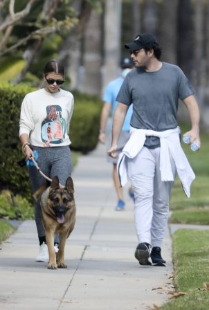 Sofia Richie - Spotted while walks her dog with a friend in Beverly Hills