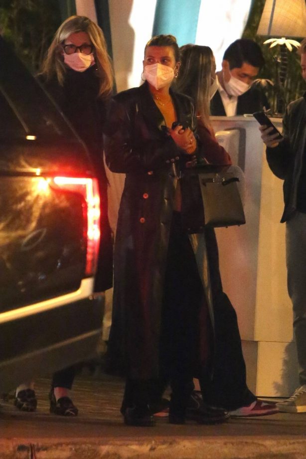 Sofia Richie - Spotted with a mystery man after dinner in West Hollywood