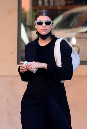 Sofia Richie - Wearing black ensembles at a medical center in Los Angeles