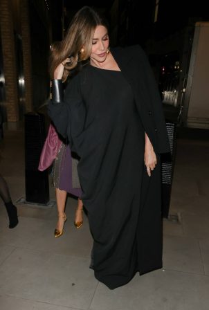 Sofia Vergara - Seen in black at the after party for the film Griselda in London