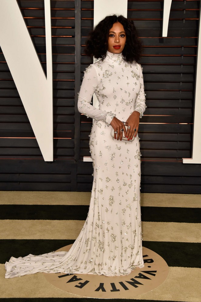 Solange Knowles - 2015 Vanity Fair Oscar Party in Hollywood