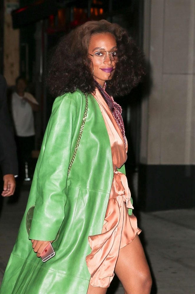 Solange Knowles - Arrives at Beyonce's Birthday Party in New York
