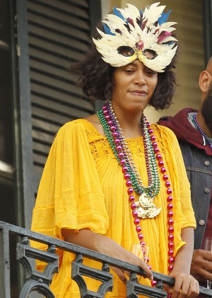 Solange Knowles out in New Orleans