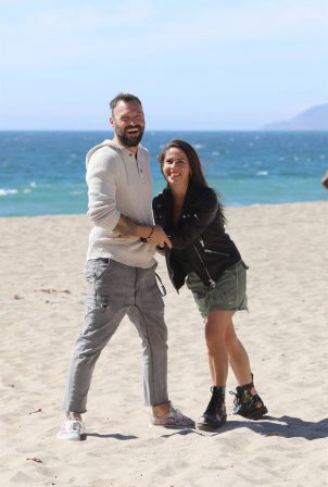 Soleil Moon Frye - With Brian Austin Green are spotted together on the beach in Malibu