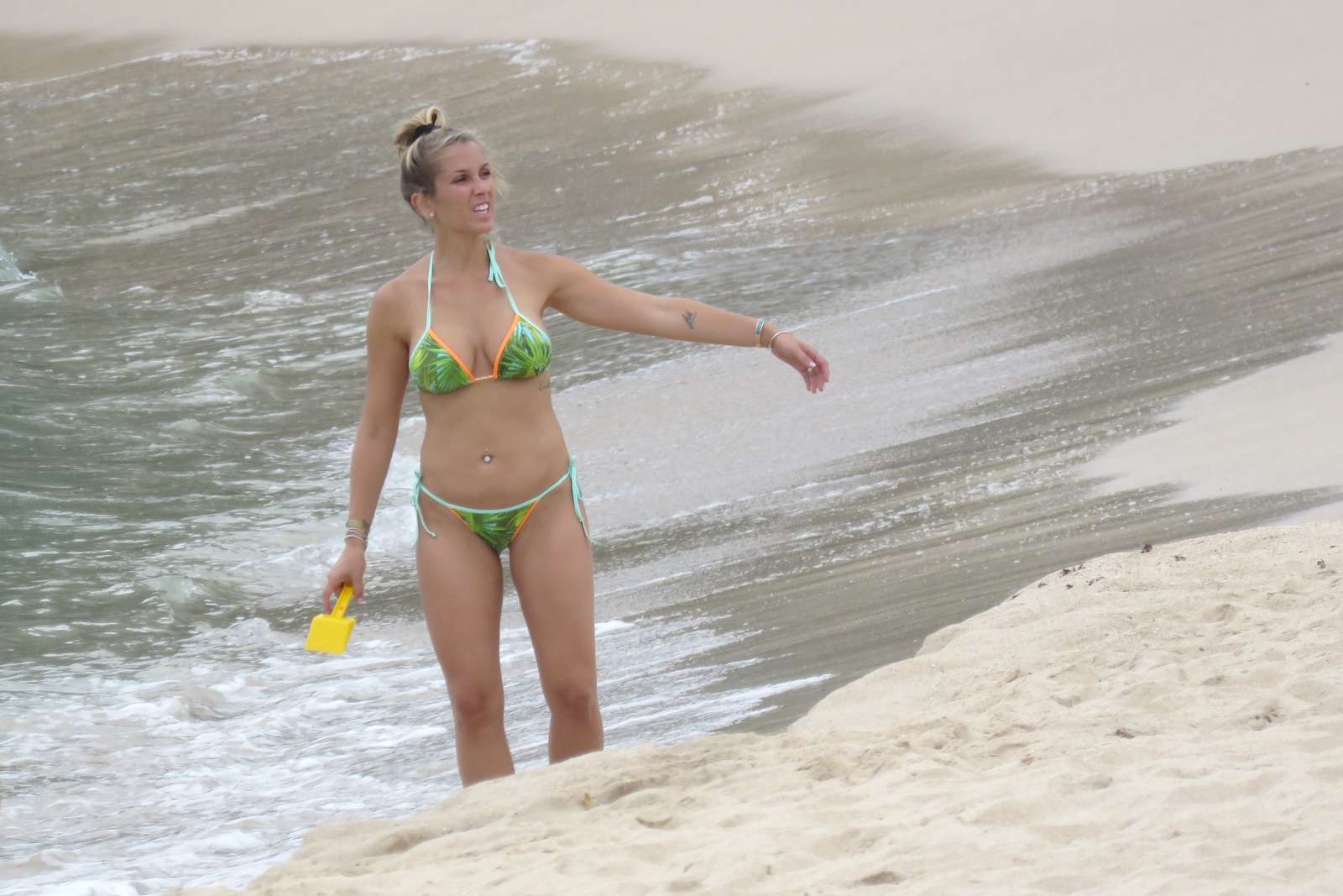 Solfia Balbi in Bikini at a beach in St Barts.