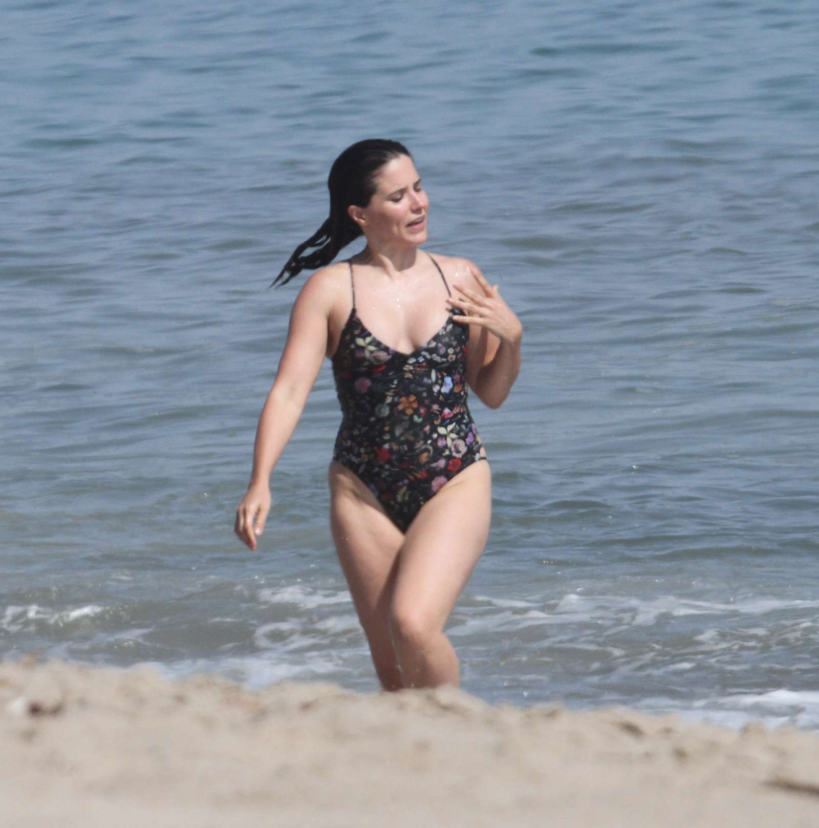Sophia Bush in Swimsuit at the beach in Malibu. 