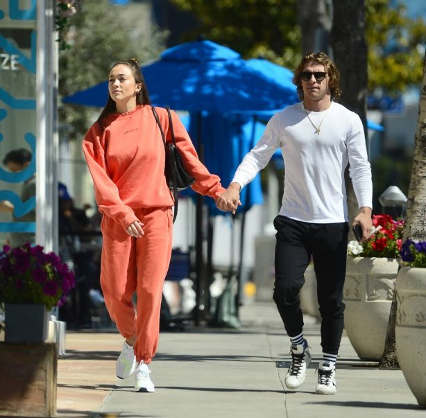 Sophia Culpo - With Braxton Berrios on the PDA after lunch in West Hollywood