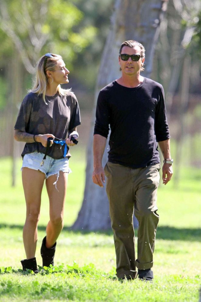 Sophia Thomalla and Gavin Rossdale at a Park in Los Angeles
