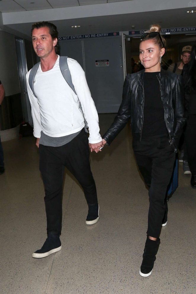 Sophia Thomalla and Gavin Rossdale at LAX airport in LA