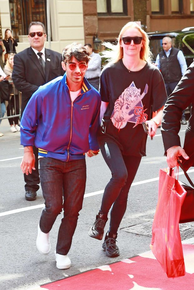 Sophie Turner and Joe Jonas - Arriving at The Mark Hotel in New York