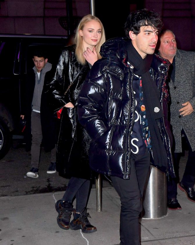 Sophie Turner and Joe Jonas - Arriving to the NY Knicks Game in New York