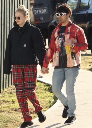Sophie Turner and Joe Jonas go for a stroll in Bondi