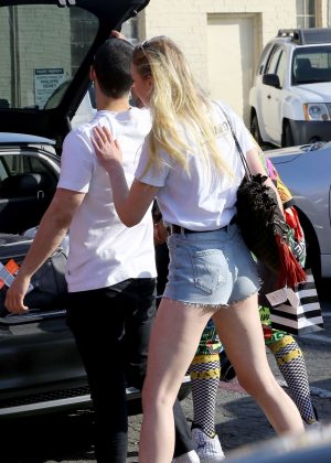 Sophie Turner and Joe Jonas Heading to a coffee shop in West Hollywood