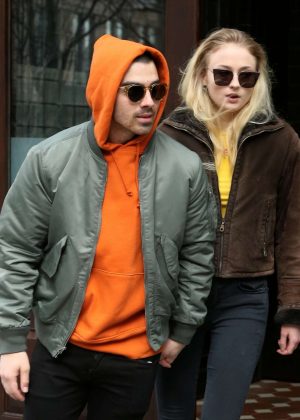 Sophie Turner and Joe Jonas Leaves the Greenwich Hotel in NYC