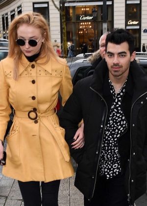 Sophie Turner and Joe Jonas out in Paris