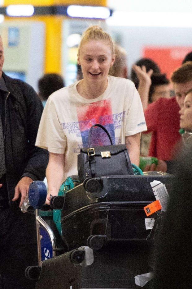 Sophie Turner - Arrives at JFK Airport in NYC