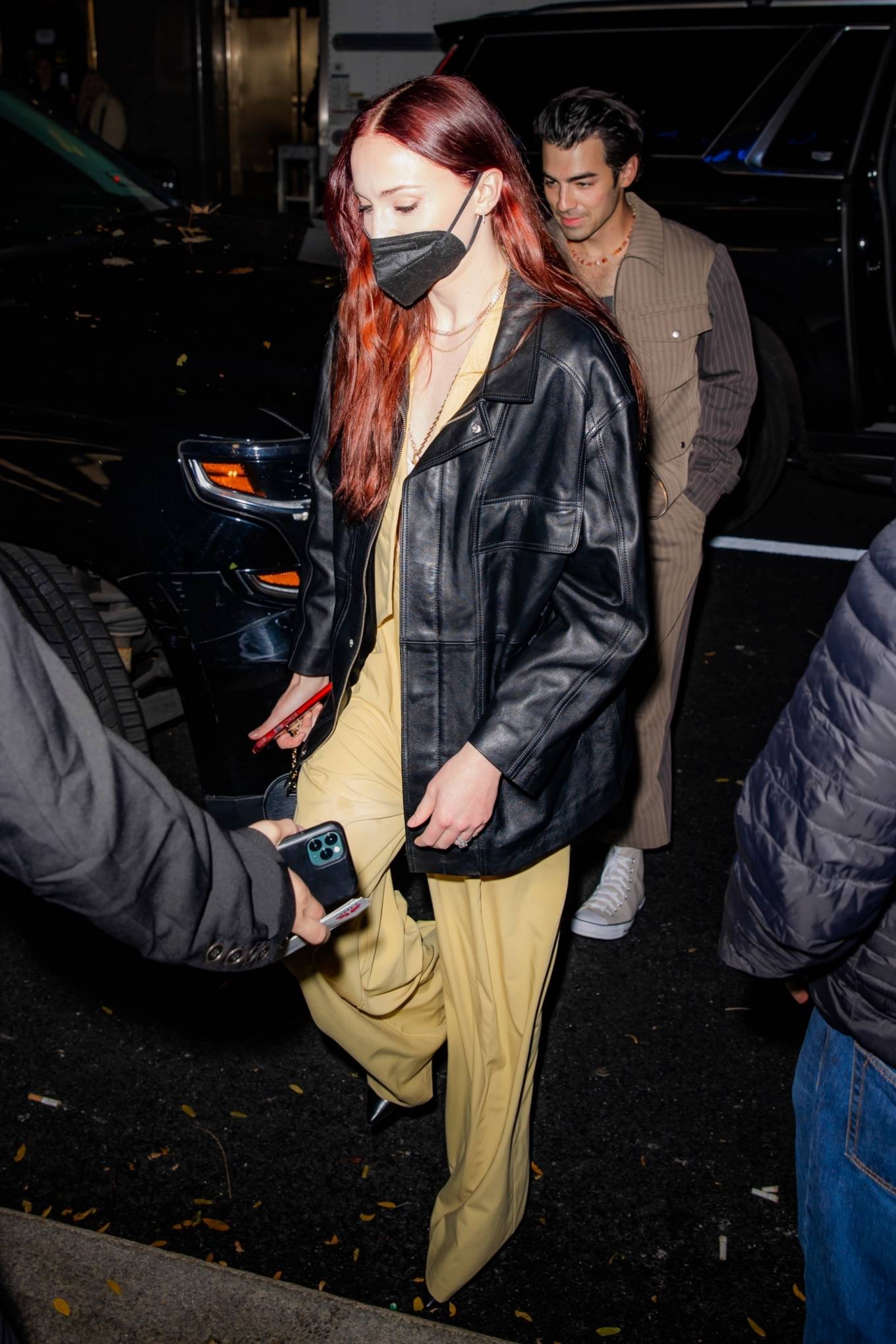 Sophie Turner 2021 : Sophie Turner – Arrives at Taylor Swift’s SNL performance in New York-04