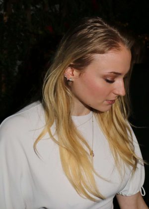 Sophie Turner - Arrives at the Flaunt and Guess celebration of the Alternative Facts Issue in LA