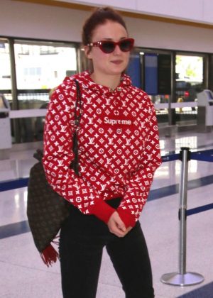 Sophie Turner at LAX Airport in LA