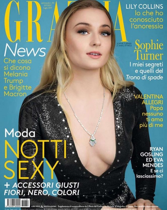 Sophie Turner - Grazia Cover Magazine 2017