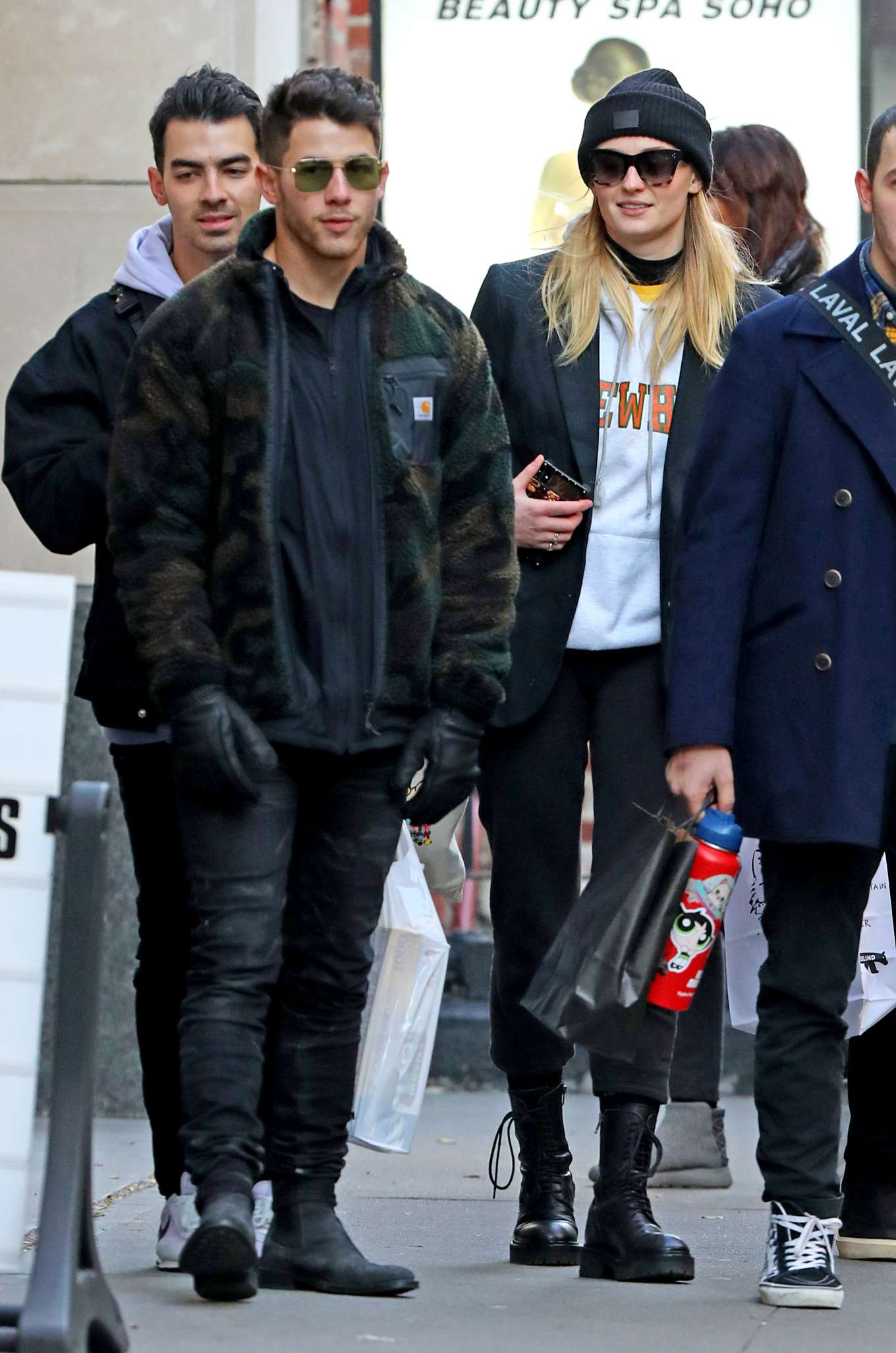 Sophie Turner Joe and Nick Jonas - Out in New York-20 | GotCeleb
