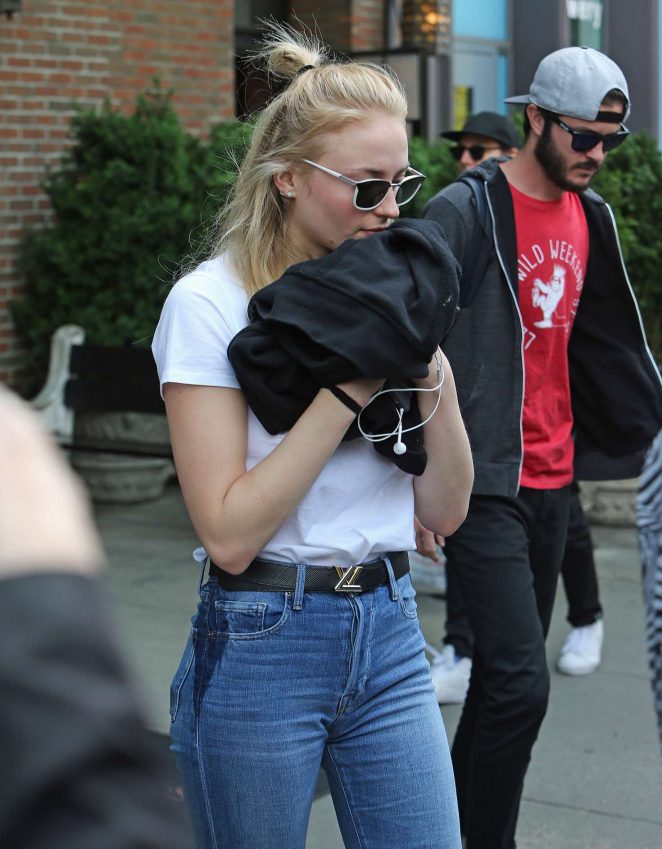 Sophie Turner - Leaving a hotel in NYC