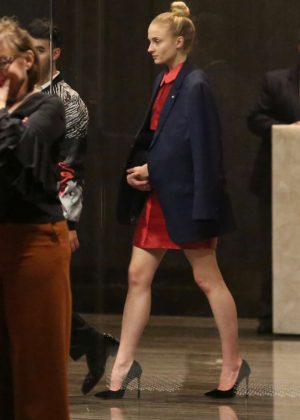 Sophie Turner - Leaving Cade Hudson's Birthday party in Beverly Hills