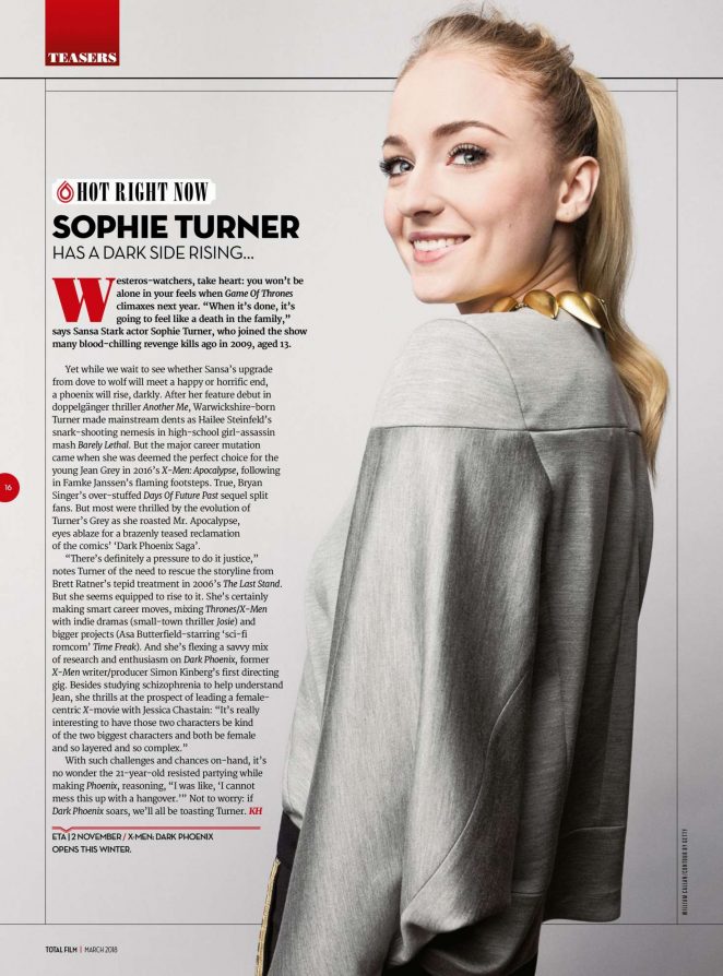 Sophie Turner - Total Film Magazine (April 2018)