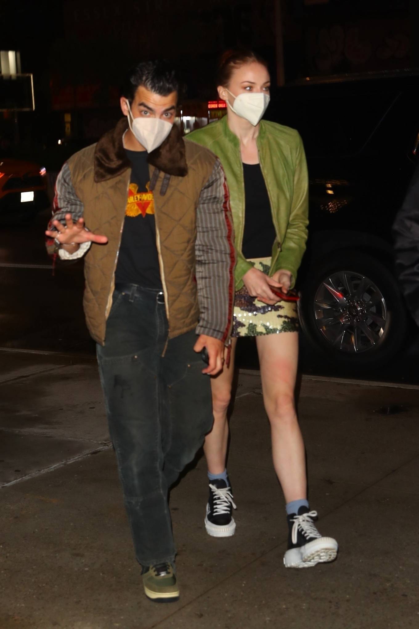 Sophie Turner - With Joe Jonas date night in NYC