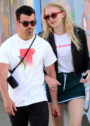 Sophie Turner with Joe Jonas out in Venice
