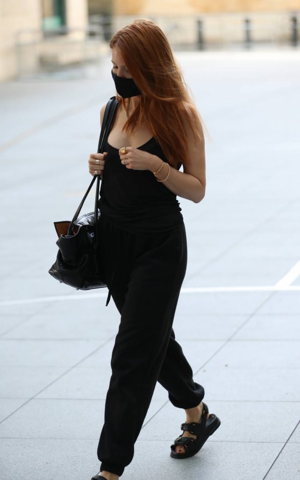 Stacey Dooley - All in black at BBC studios