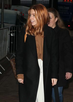 Stacey Dooley - Arriving at The Big Blue Hotel in Blackpool
