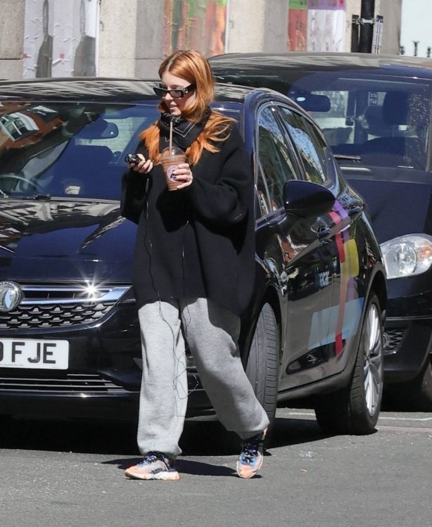Stacey Dooley - Seen in a tracksuit after appearing on Radio 5Live in London