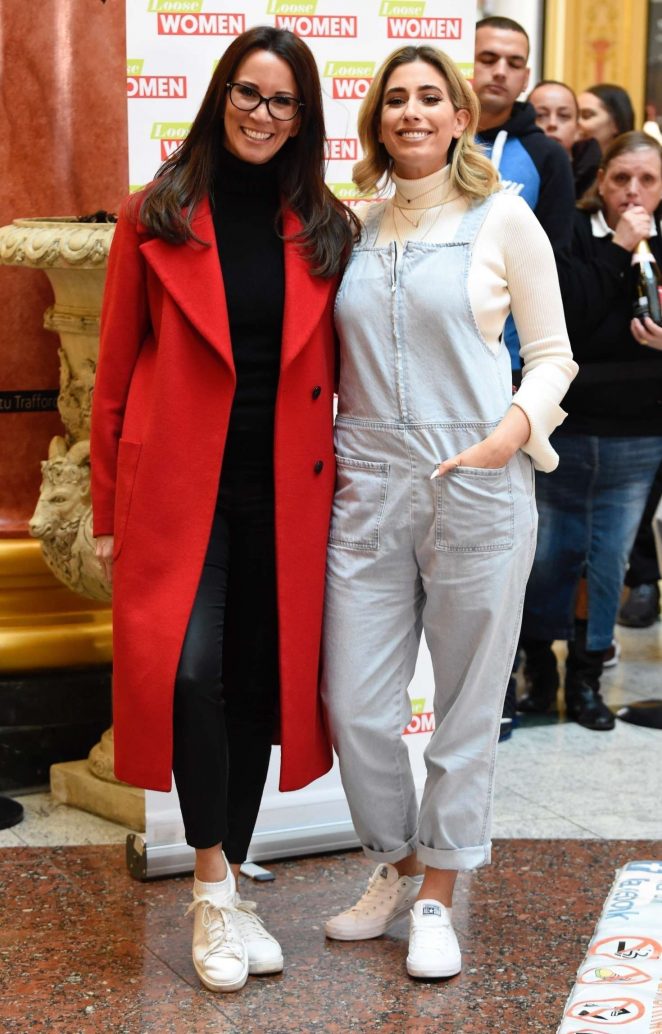 Stacey Solomon and Andrea McLean - Filming 'Loose Women' in Manchester