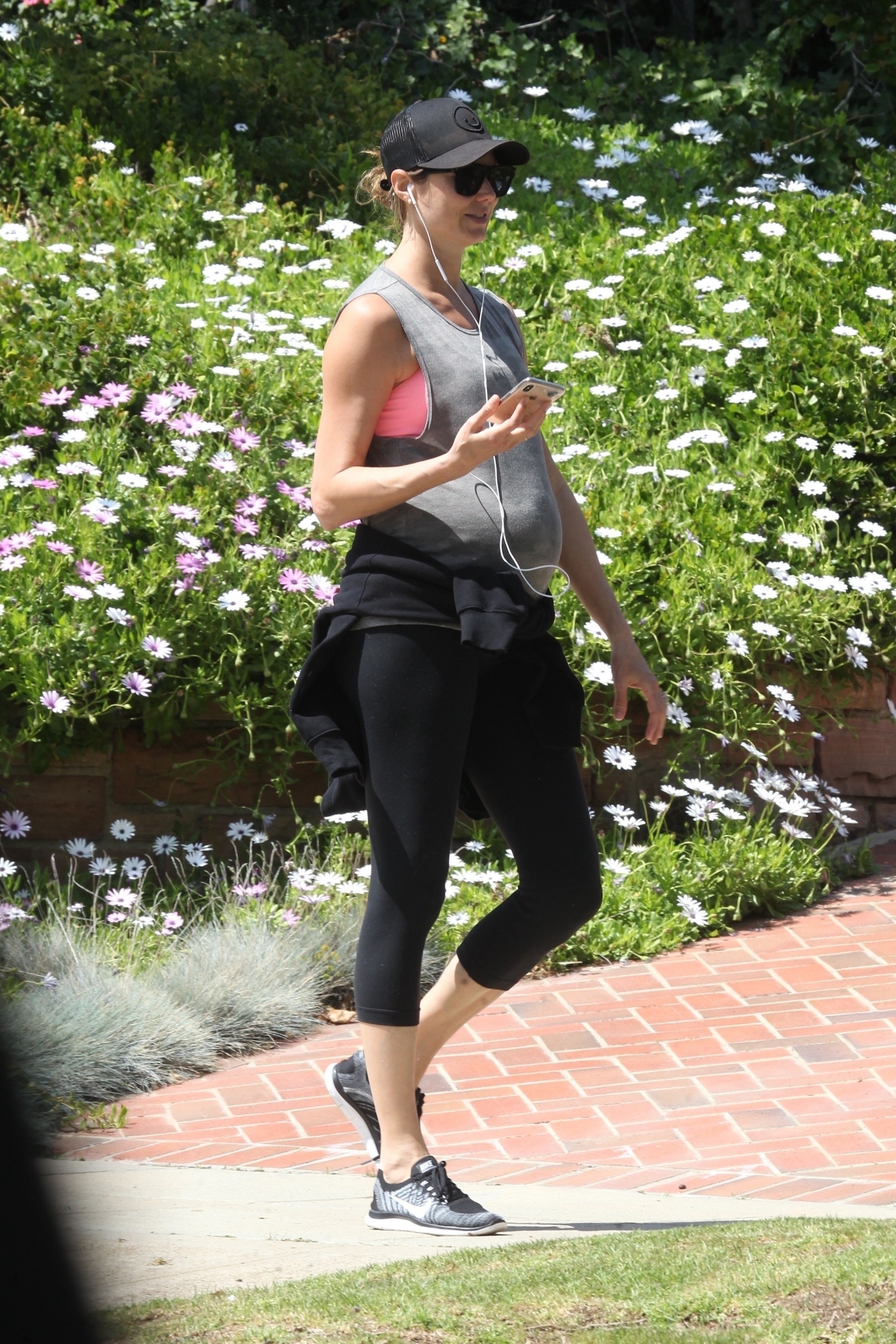Stacy Keibler â€“ Baby Bump as She Steps out for a walk in Beverly Hills