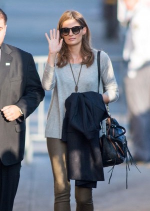 Stana Katic - Arriving at Jimmy Kimmel Live in Hollywood