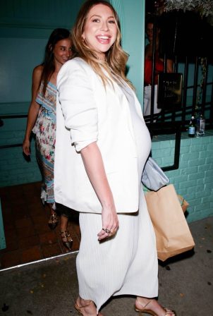 Stassi Schroeder - Seen arriving for her baby shower at Olivetta in West Hollywood