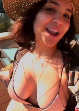 Stella Hudgens in Bikini in Mexico - Instagram
