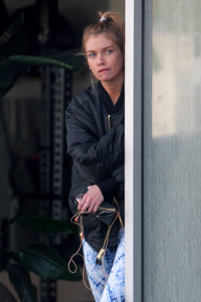 Stella Maxwell at her gym in West Hollywood