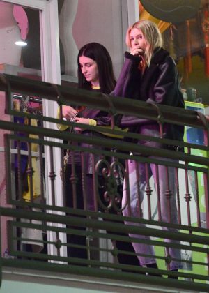 Stella Maxwell at Sushi Park in West Hollywood