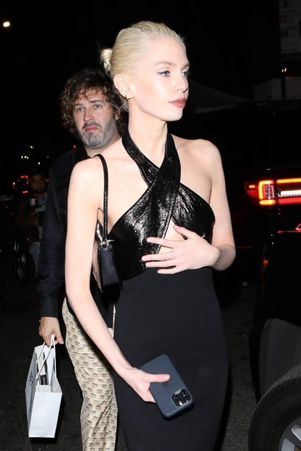 Stella Maxwell - Leaves the memoir launch party for NYFW in New York