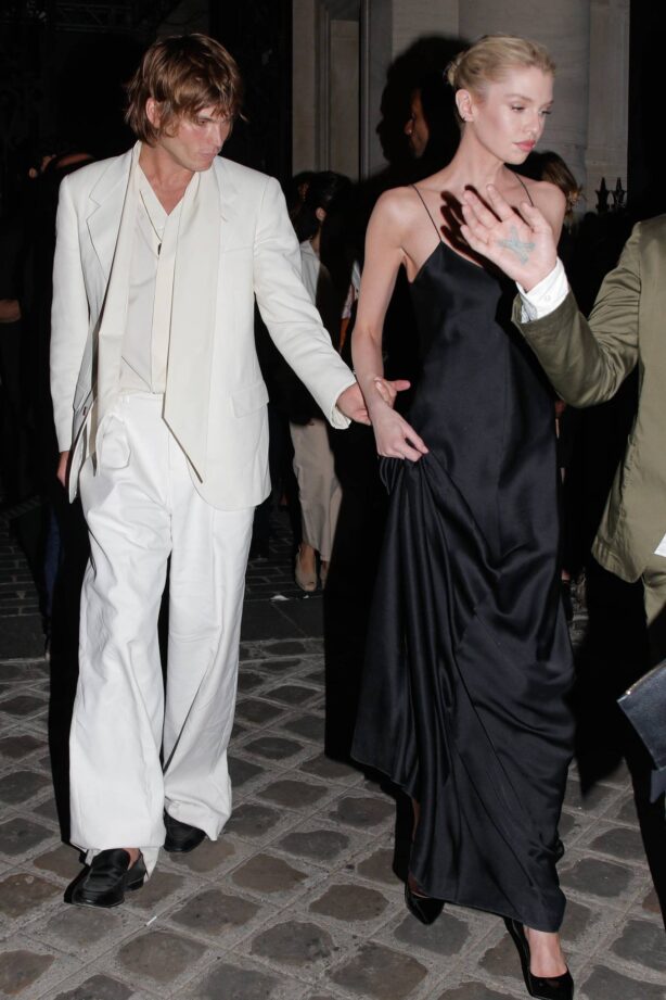 Stella Maxwell - Leaving MontBlanc party during Paris Fashion Week 2022